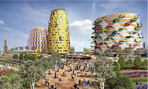 BioRegional Quintain's Middlehaven scheme in Middlesbrough, designed by architect Will Alsop
